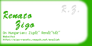 renato zigo business card
